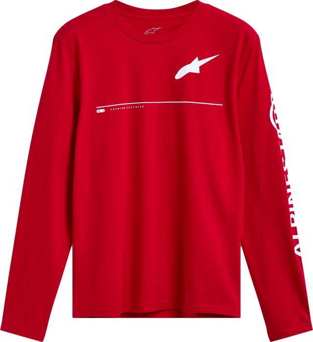 Alpinestars 482-76332S 1215-71200-30-S COMMITTED LS CSF TEE RED SM