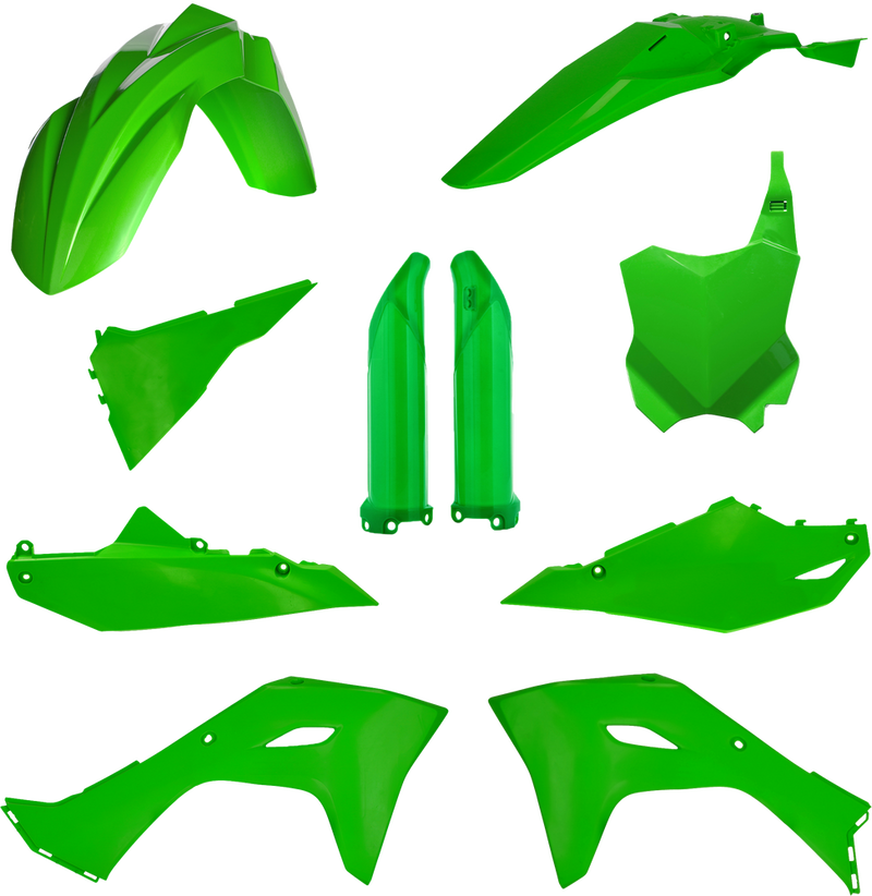 Acerbis Full Plastic Kit Kawasaki Original `24 Green - 2983570006 Kawasaki KX 450 2024