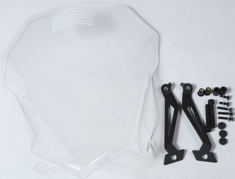 Puig Hi-Tech Parts Windscreen Naked NEW GEN Touring Clear - 8187W BMW F800R 2015-2019
