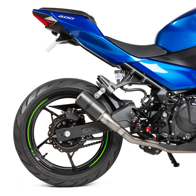 Hot Bodies MGP Stinger Slip-ON Matte Carbon - 51801-2405 Kawasaki Ninja 400 2018-2023
