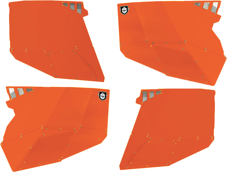 Pro Armor 67-44228ORM P144228ORM STEALTH DOOR ALLUMINUM SKINS ORANGE RUST METALLIC POL