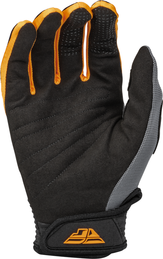 Fly Racing Youth F-16 Gloves Dark Grey Black Orange YL