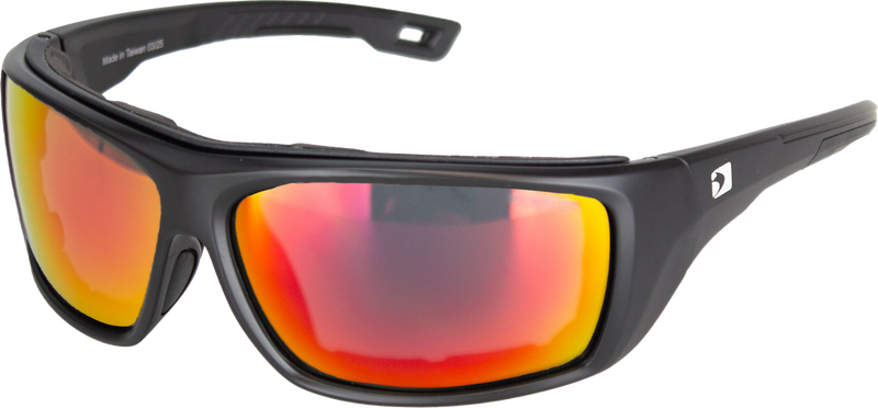 Bobster 26-5369 BDW003 DEADWOOD SUNGLESSES M BLK GRAY RED REVO LENS