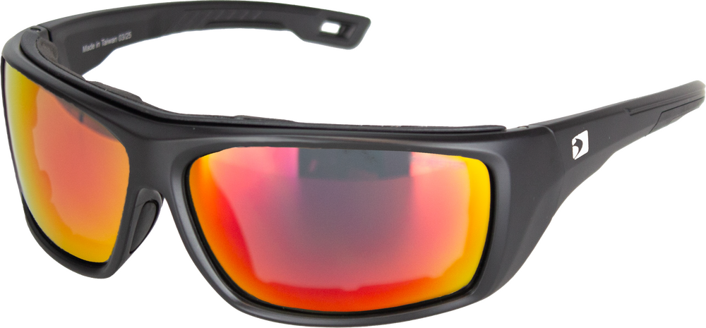 Bobster 26-5369 BDW003 DEADWOOD SUNGLESSES M BLK GRAY RED REVO LENS