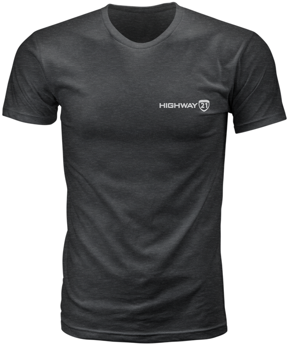 Highway 21 489-1921L 489-1921L HIGHWAY TEE BLACK LG