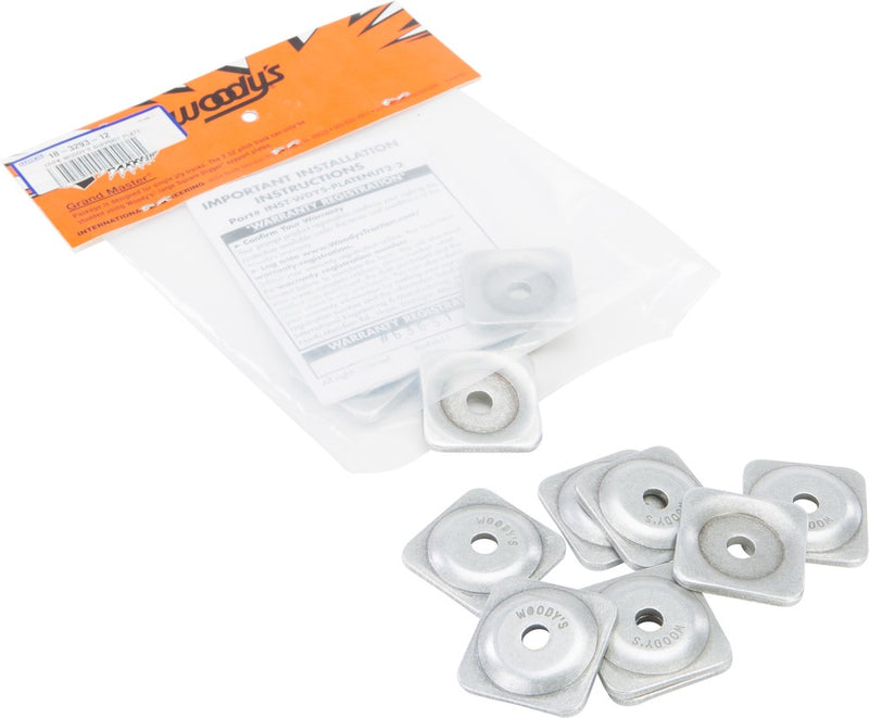 Woody's 18-3293-12 ASG-3775-12 GRAND DIGGER SUPPORT PLATES SQUARE 5/16" 12/PK