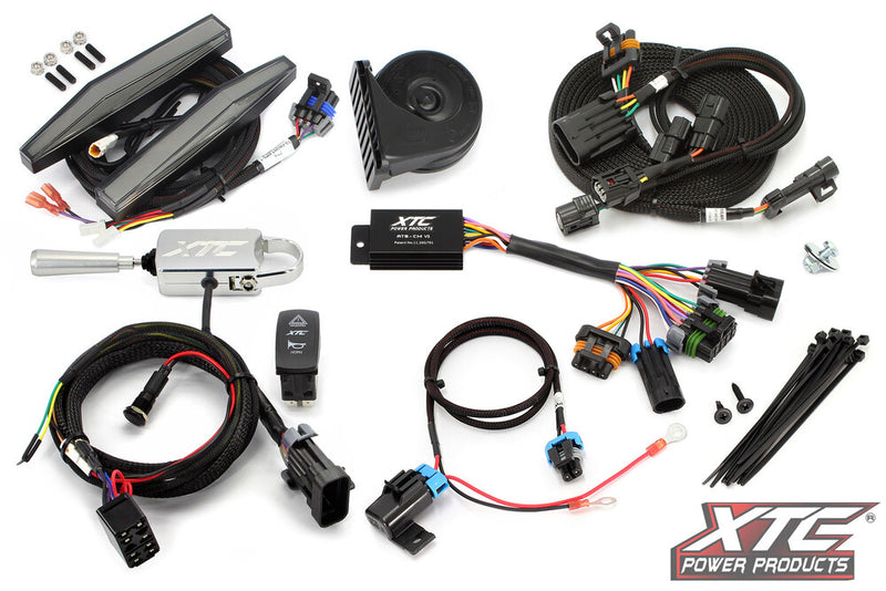 Xtc Power Products Auto Turn Signal Kit W Billet Lever AND Front DRL Lights Kawasaki Teryx - ATS-L-KAW-SV3-DRL Kawasaki Teryx 2020-2025