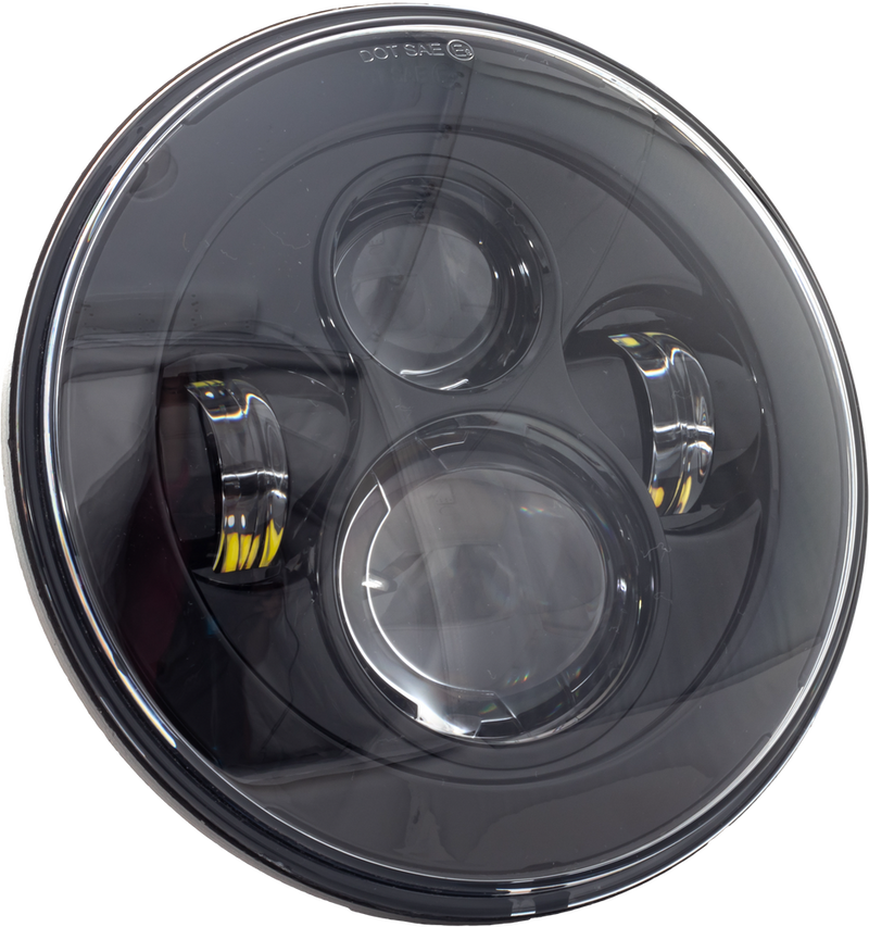 Letric Lighting Co LLC-ILH-7B 7" LED Headlight Black For Indian 2012-2024