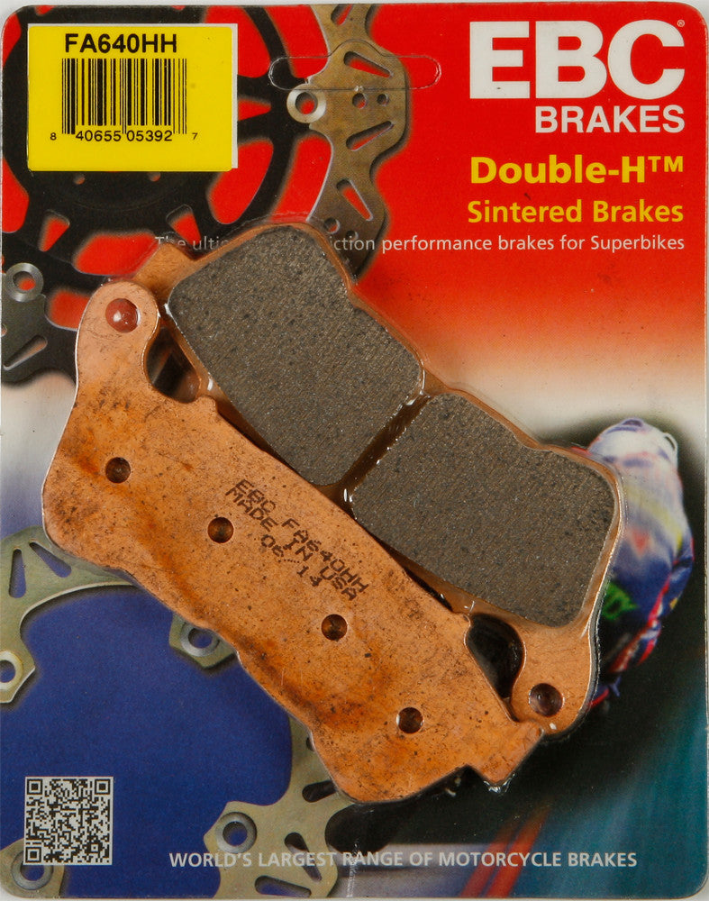 EBC Brake Pads Double-H Sintered - FA640HH For Harley Sportster 2014-2018