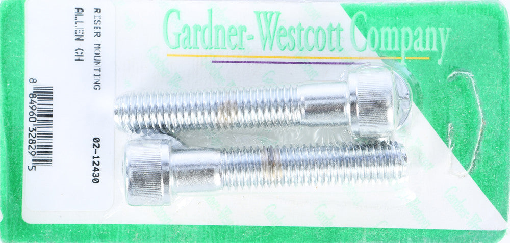 Gardner-westcott 830-1080 02-12430 RISER BOLTS CHROME ALLEN HEAD 1/2-13 X 2 3/4 COARSE THREAD