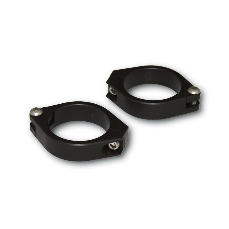Highsider 58-2127 207-408 CNC FORK CLAMPS 42-43MM PAIR BLACK