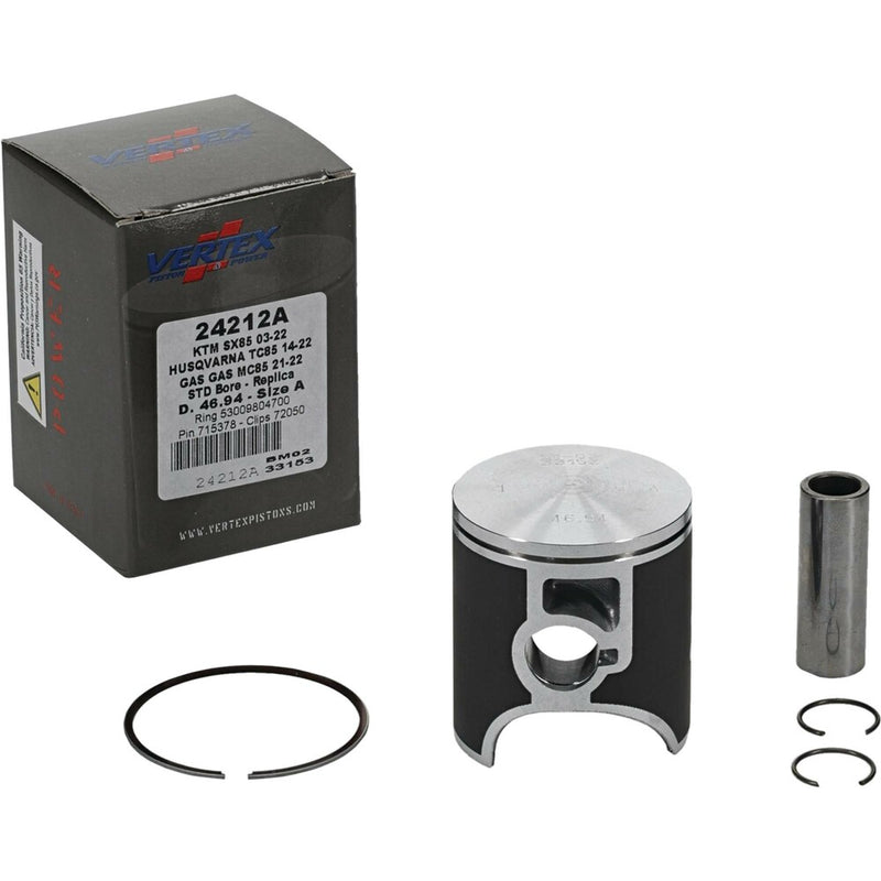 Vertex Piston Kit Cast 46.94/Standard - 24212A For Husqvarna 17/14 2014-2024 | KTM 85 (17/14) 2003-2023