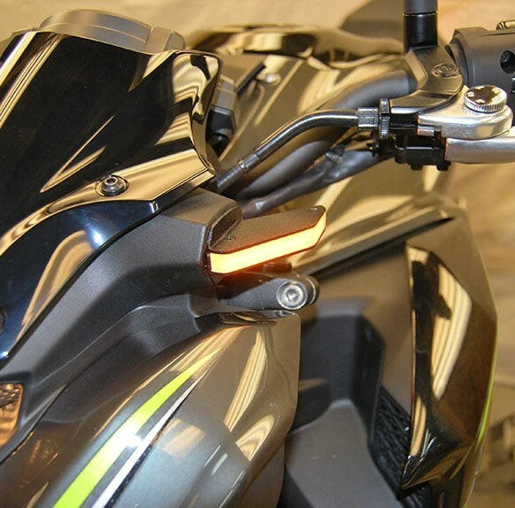 New Rage Cycles Front LED Turn Signals - Z900-FB-17 Kawasaki 900 2017-2019