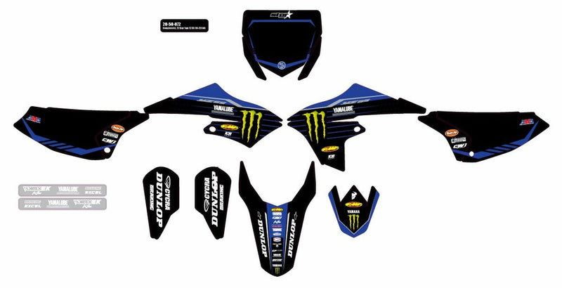 D-Cor Complete Kit 22 Star Yamaha White BG - 20-50-072 Yamaha YZ 65 2018-2022