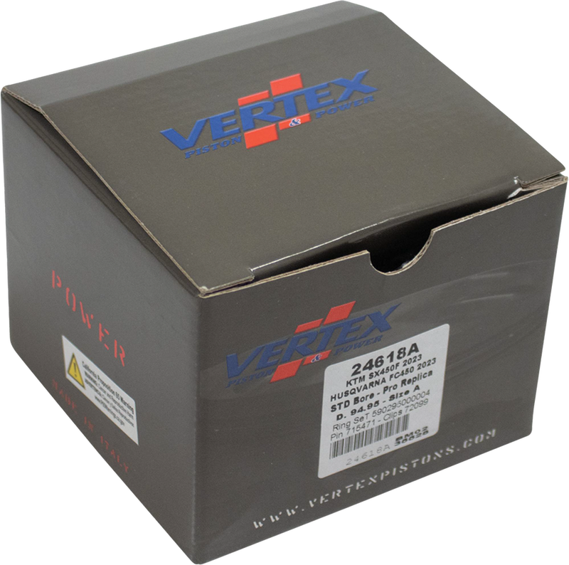 Vertex Forged Replica Piston Kit - 24618A For KTM 450 / SX-F 450 2023-2024 | Husqvarna FC 450 2023-2024