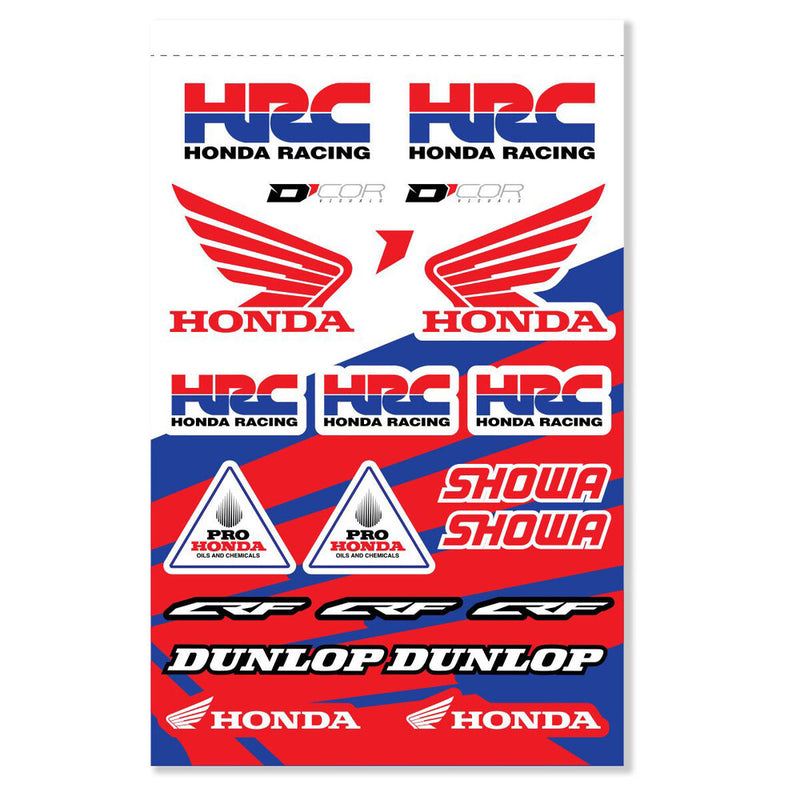 D-cor 862-4010116 40-10-116 HONDA HRC DECAL SHEET 12 MIL