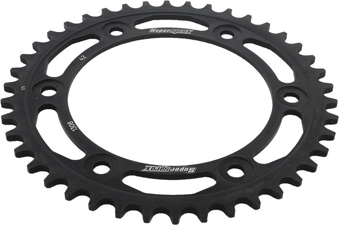 Supersprox 106-130842 RFE-1308-42-BLK REAR SPROCKET STEEL 42T-520 BLK HON