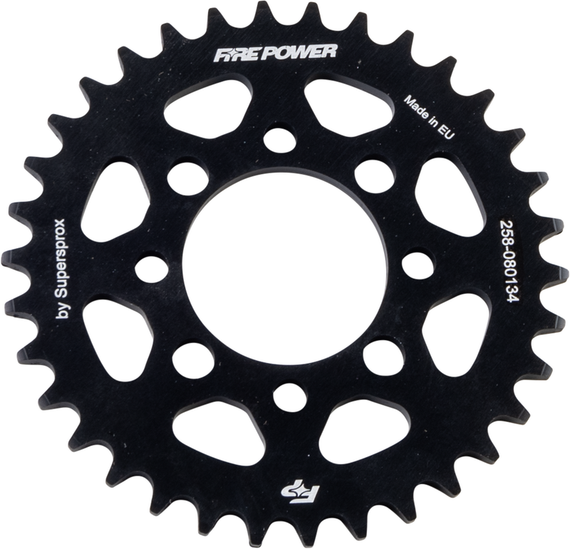 Fire Power Rear Sprocket Aluminum 34T Black - FPA-801-34-BLK Kawasaki 110 / 110L 2002-2020