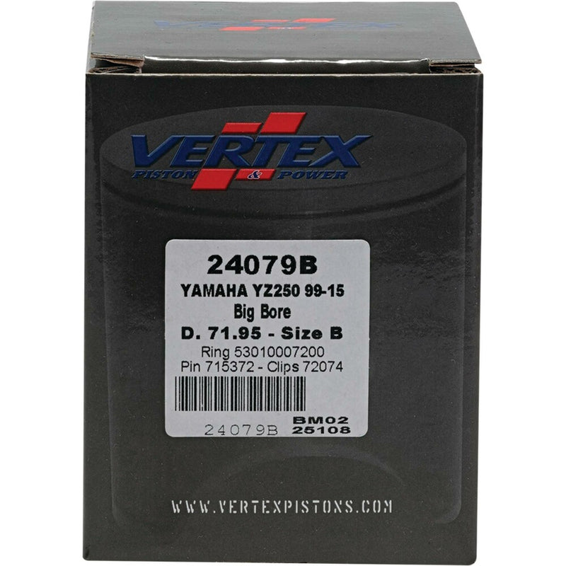 Vertex Piston Kit BB Cast 71.95/+5.60 - 24079B Yamaha YZ 250 1999-2024