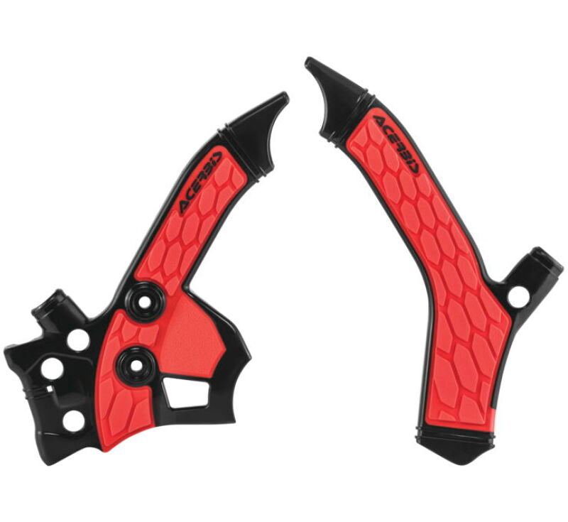 Acerbis 2726851042 13-20 Honda CRF250L Frame Guards- X-grip - Black/red - Photo - Primary