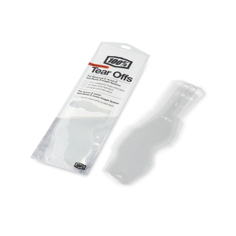 100% 610-6063 59084-00001 RC2/AC2/ST2 STANDARD TEAR-OFFS TEAR-OFFS 20 PK