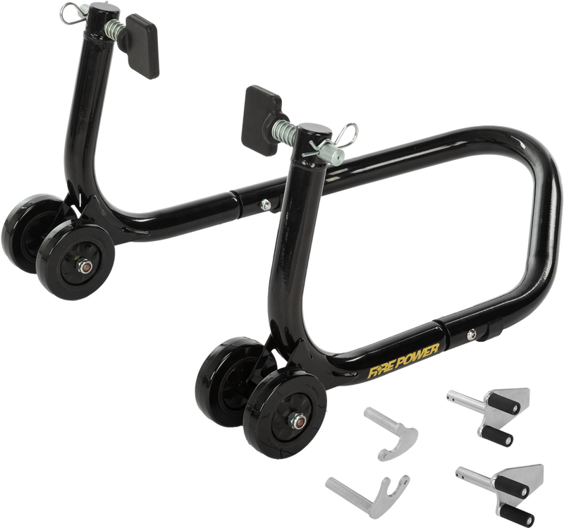 Fire Power 56-08200 56-08200 FRONT/REAR PADDOCK STAND BLACK