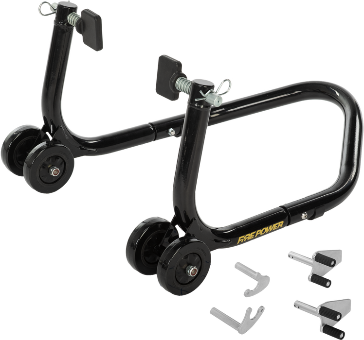 Fire Power 56-08200 56-08200 FRONT/REAR PADDOCK STAND BLACK