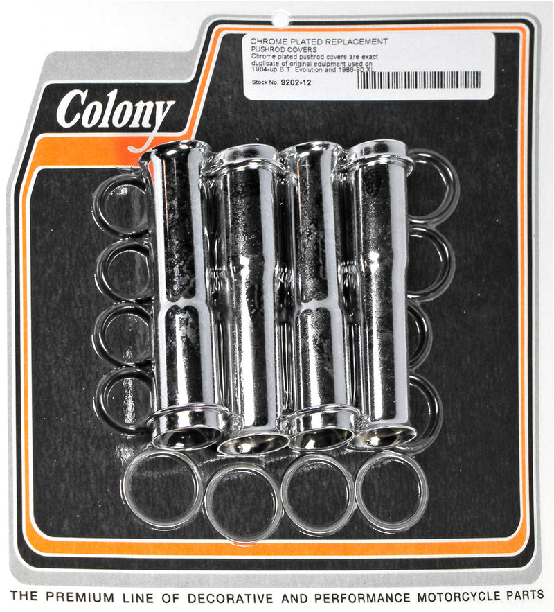 Colony Machine Lower Pushrod Cover Kit Outer BT - 9202-12 For Harley Motorcycles 1984-1999