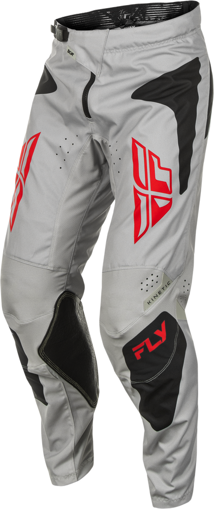 Fly Racing 378-43032 378-43032 KINETIC SYM PANTS LIGHT GREY/RED/BLACK SZ 32