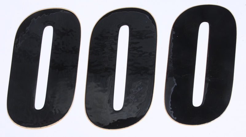 D'cor Visuals D-Cor Number 0 Black 6" 3/PK - 45-26-0