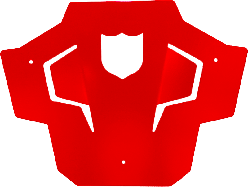 Pro Armor Rear Sport Bumper Skid Plate RED - P199P367RD Polaris RZR 2020-2021