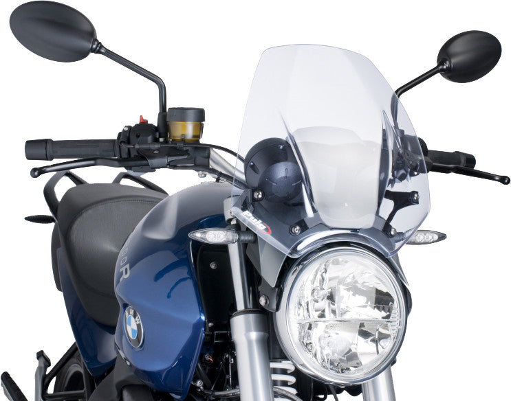 Puig Hi-Tech Parts Windscreen Naked NEW GEN Sport Clear - 6488W BMW 1200 / R1200R 2006-2014