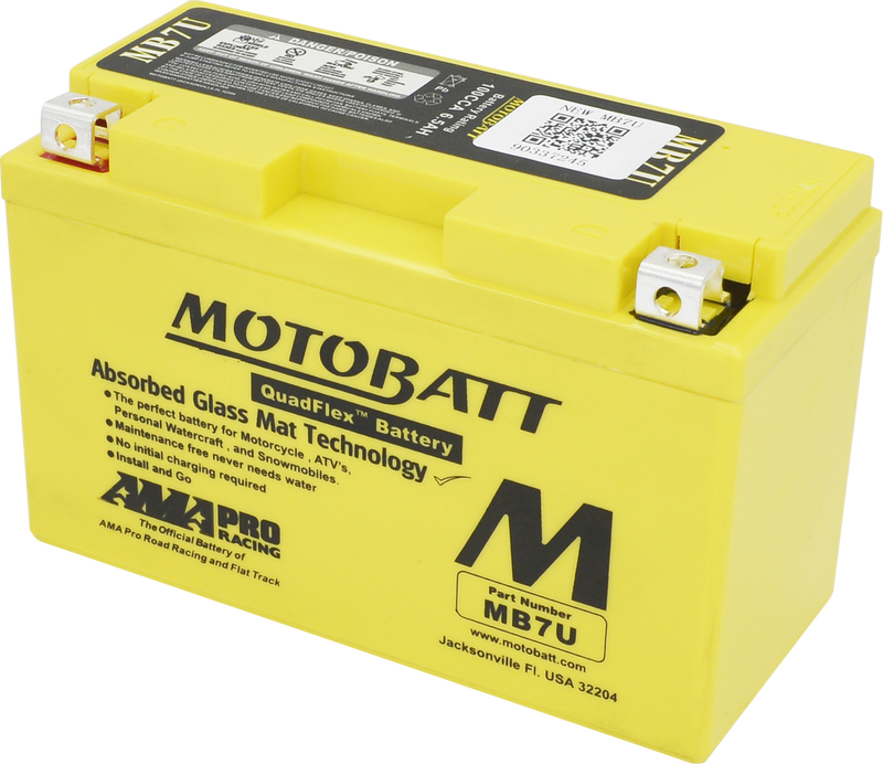 Motobatt 491-1011 MB7U BATTERY MB7U SEALED FACTORY ACTIVATED