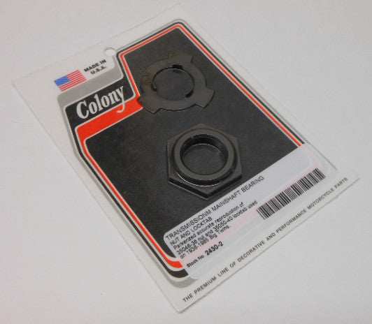 Colony Machine Transmission Main Shaft NUT BIG Twin - 2430-2 For Harley Motorcycles 1970-1985