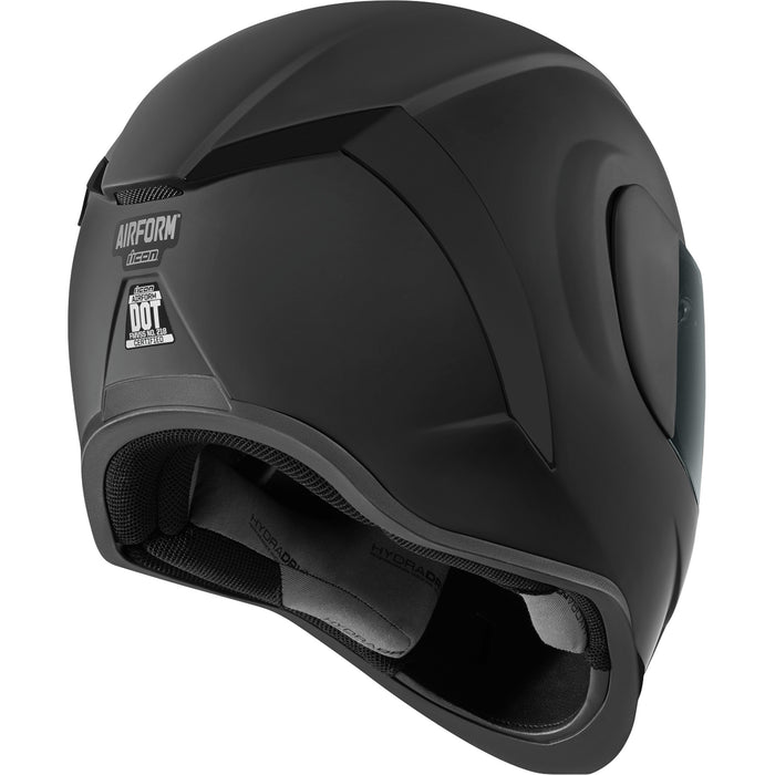 icon airform dark helmet ICON 0101-15449 Airform™ Dark Helmet Airform™ Helmet - Dark - Rubatone