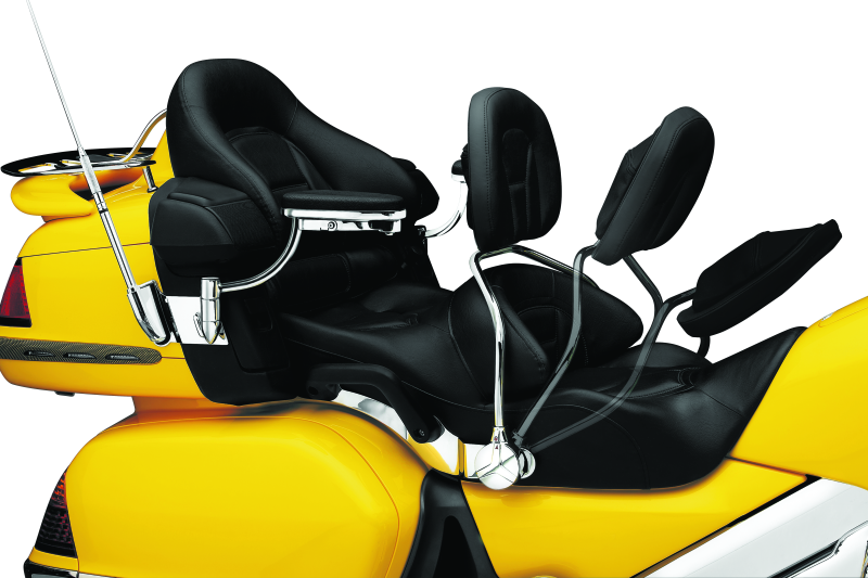 Kuryakyn 8990 Rider Backrest Honda GL1800 01-10 Models Chrome - Photo - Primary
