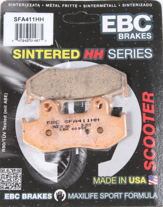 Ebc 153-411H SFA411HH BRAKE PADS SFA411HH DOUBLE-H SINTERED