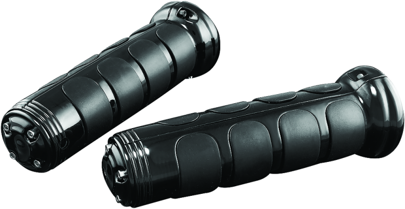 Kuryakyn 6383 Iso-grips With OEM Heated Grip 06-20 Honda GL1800 Black - Photo - Primary