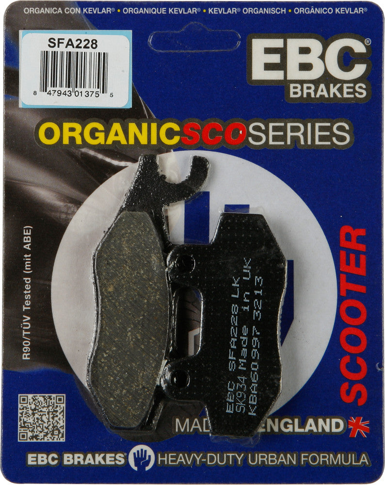 Ebc Brake Pads Organic - SFA228 Suzuki 400 Burgman 2007-2016