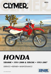 Clymer Repair Manual Honda XR600R XR650L - CM221 Honda XR600R 1991-2000