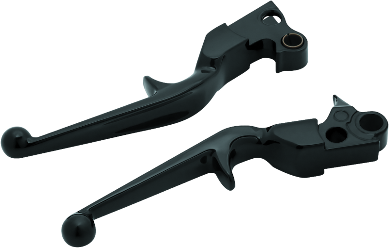 Kuryakyn 1845 Trigger Lever Set 96-Up Cable Gloss Black - Photo - Primary