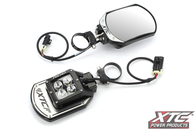 Xtc Power Products 630-1207 SIX12-A-200 SIDE MIRRORS W/2.00 CLAMP ROLL CAGE BAR CLAMP 2.00