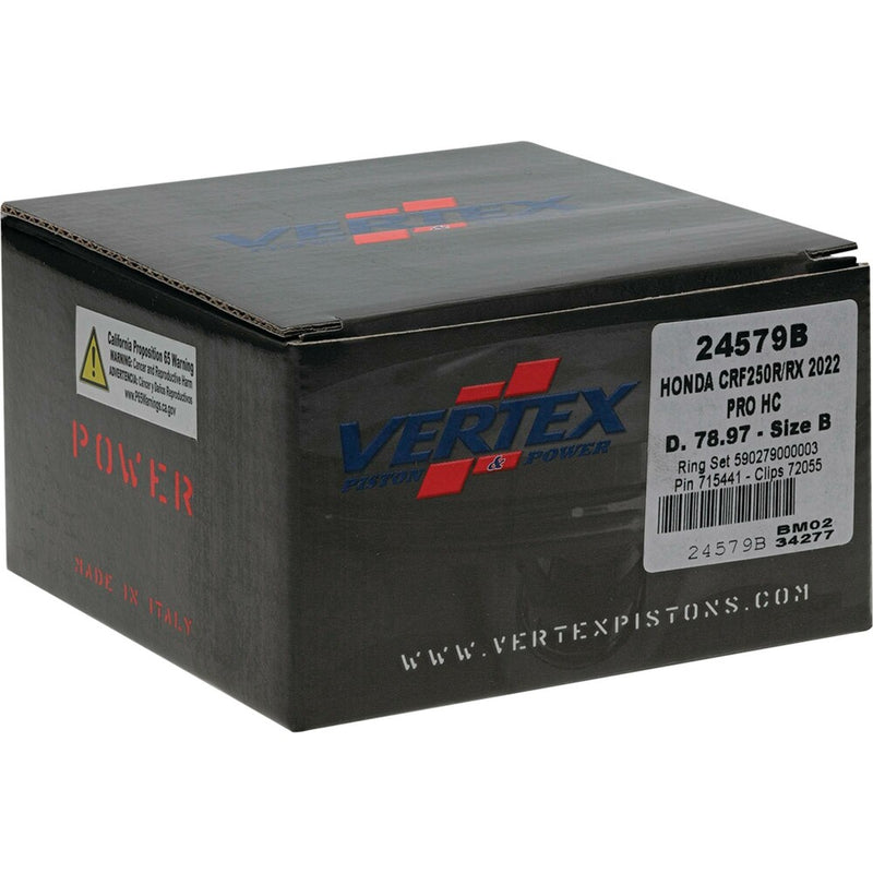 Vertex Piston Kit HC Forged 78.97/Standard 14.4:1 - 24579B Honda CRF250R / CRF250RX 2022-2024