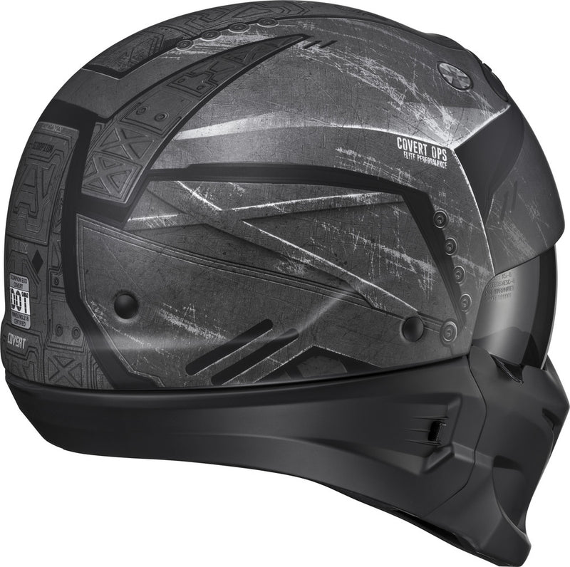 Scorpion Exo 75-16043X COV-1318 COVERT OPEN-FACE HELMET INCURSION BLACK 3X