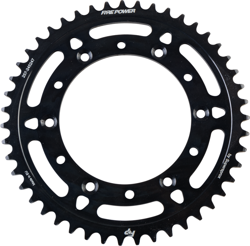 Fire Power 257-245247 FPS-2452-47-BLK REAR SPROCKET STEEL 47T BLK