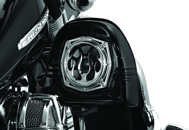 Kuryakyn 3788 Flame Speaker Grills Chrome - User 1