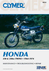 Clymer Repair Manual Honda 250-350CC Twin - CM322 Honda CB350K / CL350K Scrambler / CB350F Super Sport / CB350G Super Sport 1968-1974