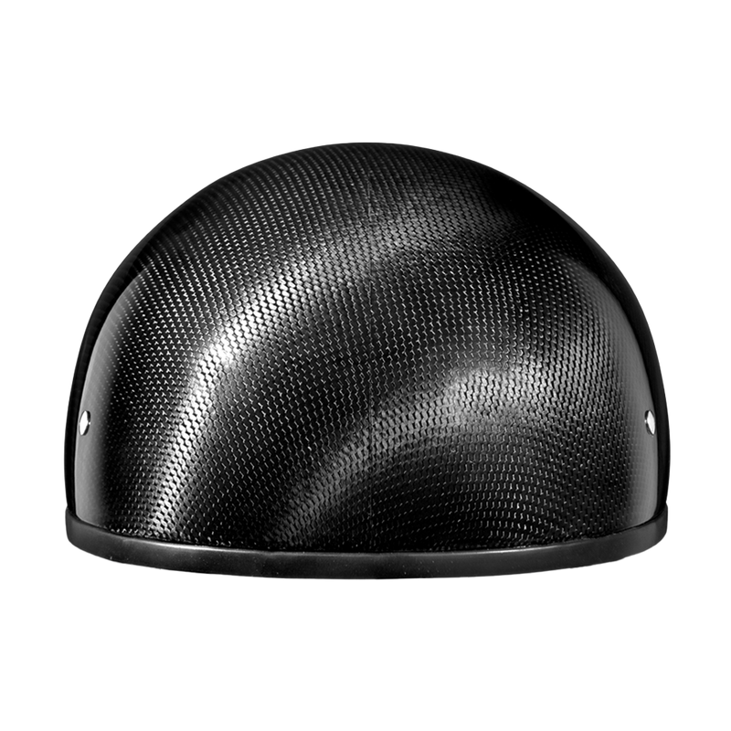 D.O.T. Daytona Skull Cap W/O Visor- Grey Carbon Fiber