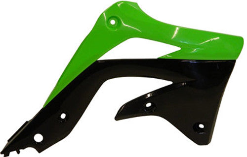 Acerbis Radiator Shrouds Green Black - 2250431089 Kawasaki KX 450 2012-2015