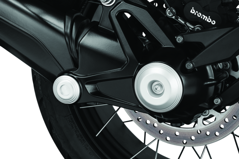 Kuryakyn 3808 Lodestar Rear Axle Sliders-bmw-silver - User 1